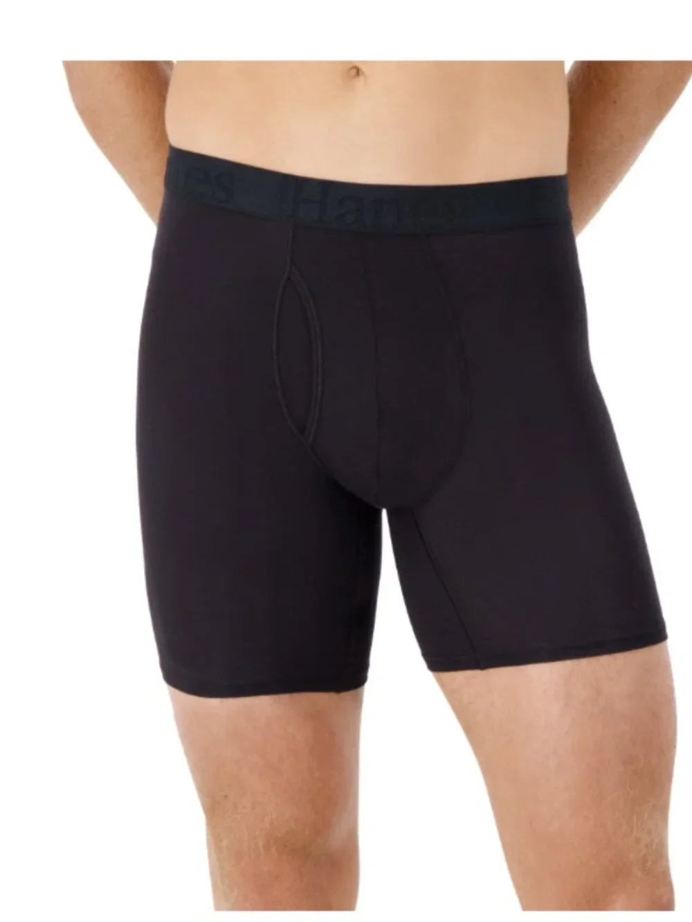 Hanes Originals Men's SuperSoft Bamboo Boxer Briefs 3-Pack Black 2XL